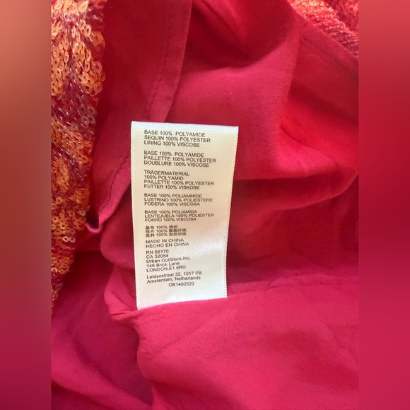 Free People Retro Babe Mini Dress Size XS Sequin Pattern Going Out $148 MSRP - Picture 9 of 9